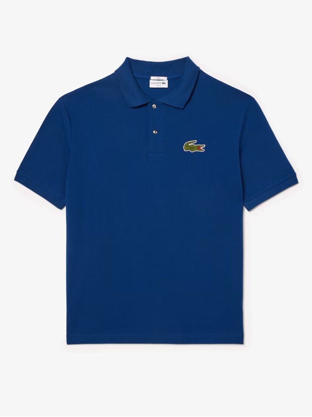 Unisex Loose Fit L.12.12 Piqué Badge Polo BLUE sz XL